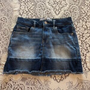 express denim mini skirt